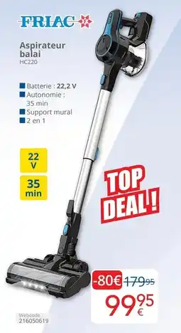 Eldi Aspirateur balai HC220 aanbieding