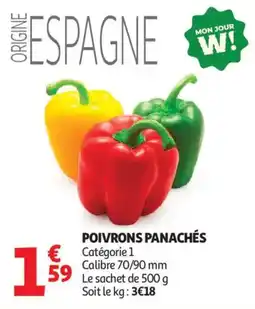 Auchan Poivrons panachés aanbieding