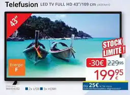 Eldi Telefusion LED TV FULL HD aanbieding