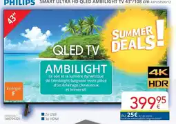 Eldi Philips smart ultra hd qled ambilight tv aanbieding