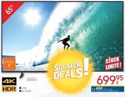 Eldi 65" tv aanbieding
