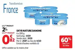 Auchan skyr nature danone aanbieding