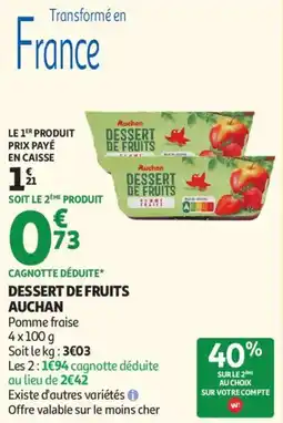 Auchan Dessert de fruits Auchan aanbieding