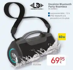 Eldi Enceinte Bluetooth Party Boombox aanbieding