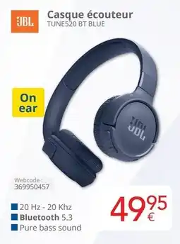 Eldi Casque écouteur TUNE520 BT BLUE aanbieding