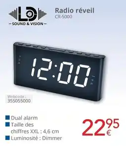 Eldi Radio réveil CR-5000 aanbieding