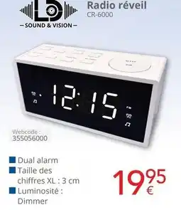 Eldi Radio réveil CR-6000 aanbieding