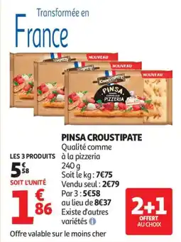 Auchan Pinsa croustipate aanbieding