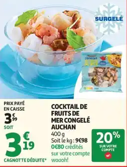 Auchan Cocktail de fruits de mer congelé auchan aanbieding