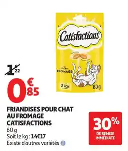 Auchan Friandises pour chat au fromage catisfactions aanbieding