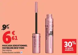 Auchan Mascara sensationnel maybelline new york aanbieding