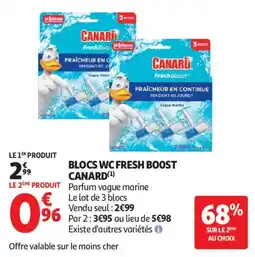 Auchan Blocs wc fresh boost canard aanbieding