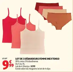 Auchan Lot de 3 débardeurs femme inextenso aanbieding