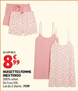 Auchan Nuisettes femme aanbieding