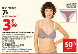Auchan Soutien-gorge essentiel coton aanbieding