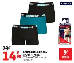 Auchan boxers homme daily sport athena aanbieding