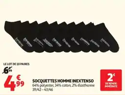 Auchan Socquettes homme inextenso aanbieding