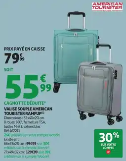 Auchan Valise souple american tourister rampup aanbieding