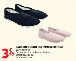 Auchan ballerine enfant ou femme inextenso aanbieding