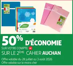 Auchan Cahier auchan aanbieding