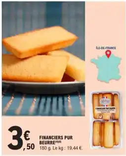 E.Leclerc Financiers pur beurre aanbieding