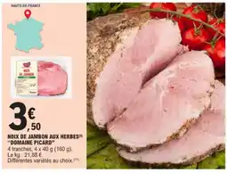 E.Leclerc Noix de jambon aux herbes domaine picard aanbieding