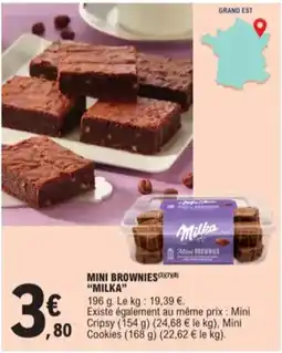 E.Leclerc Mini brownies milka aanbieding