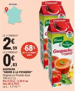 E.Leclerc Gaspacho knorr & la potagere aanbieding