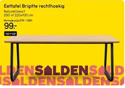 Leen Bakker Eettafel Brigitte rechthoekig aanbieding