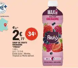 E.Leclerc Sirop de fruits grenadine fruiss aanbieding
