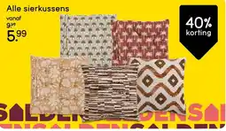 Leen Bakker Alle sierkussens aanbieding