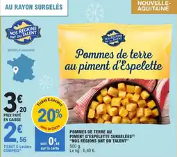 E.Leclerc Pommes de terre au piment d'Espelette aanbieding