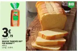 E.Leclerc Brioche tranchée bio aanbieding