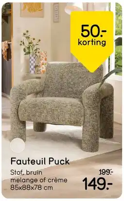 Leen Bakker Fauteuil Puck aanbieding