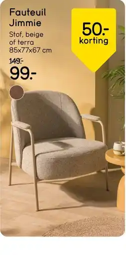 Leen Bakker Fauteuil Jimmie aanbieding