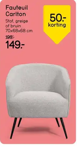 Leen Bakker Fauteuil Carlton aanbieding