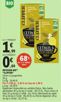 E.Leclerc Infusion bio clipper aanbieding