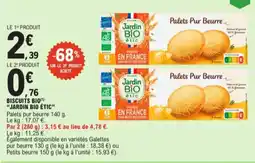 E.Leclerc Biscuits bio jardins bio etic aanbieding