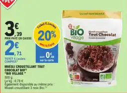 E.Leclerc Muesli croustillant tout chocolat bio aanbieding