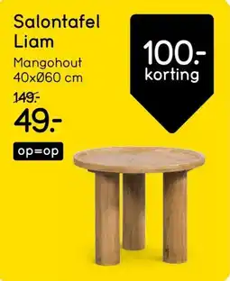 Leen Bakker Salontafel Liam aanbieding