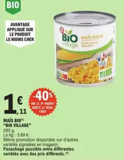 E.Leclerc Maïs bio aanbieding