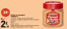 E.Leclerc Beurre de cacahuète menguy's aanbieding