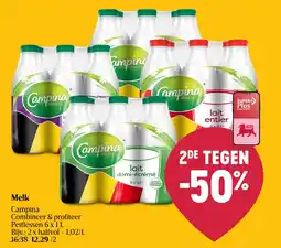 Shop & Go Delhaize Melk Campina aanbieding