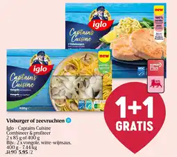 AD Delhaize Visburger of zeevruchten aanbieding