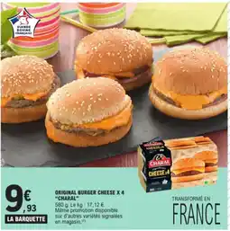 E.Leclerc Original burger cheese x 4 charal aanbieding