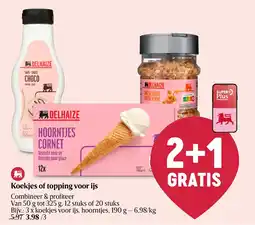 AD Delhaize Hoortjes cornet aanbieding