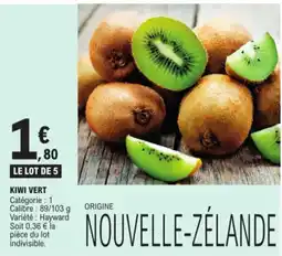 E.Leclerc Kiwi vert aanbieding