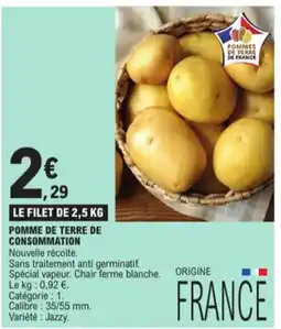 E.Leclerc Pomme de terre de consommation aanbieding
