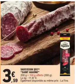 E.Leclerc Saucisson sec saint agaune aanbieding