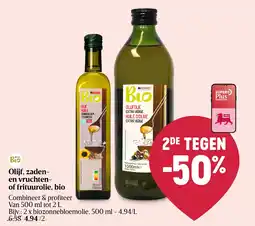 AD Delhaize Olijf, zaden- en vruchten- of frituurolie, bio aanbieding